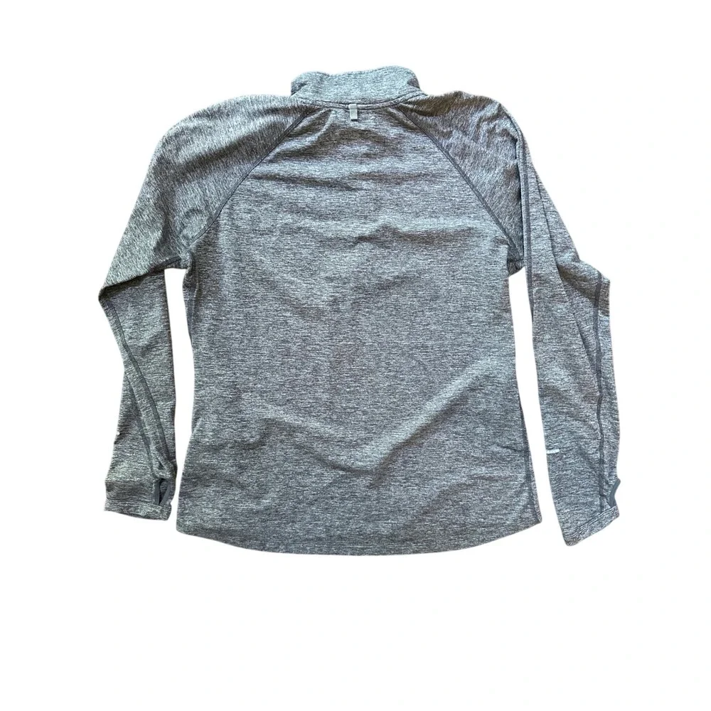Nike Men's Dri Fit Gray Heather 1/4 Zip Long Sleeve Pullover Size XL - Picture 2 of 6